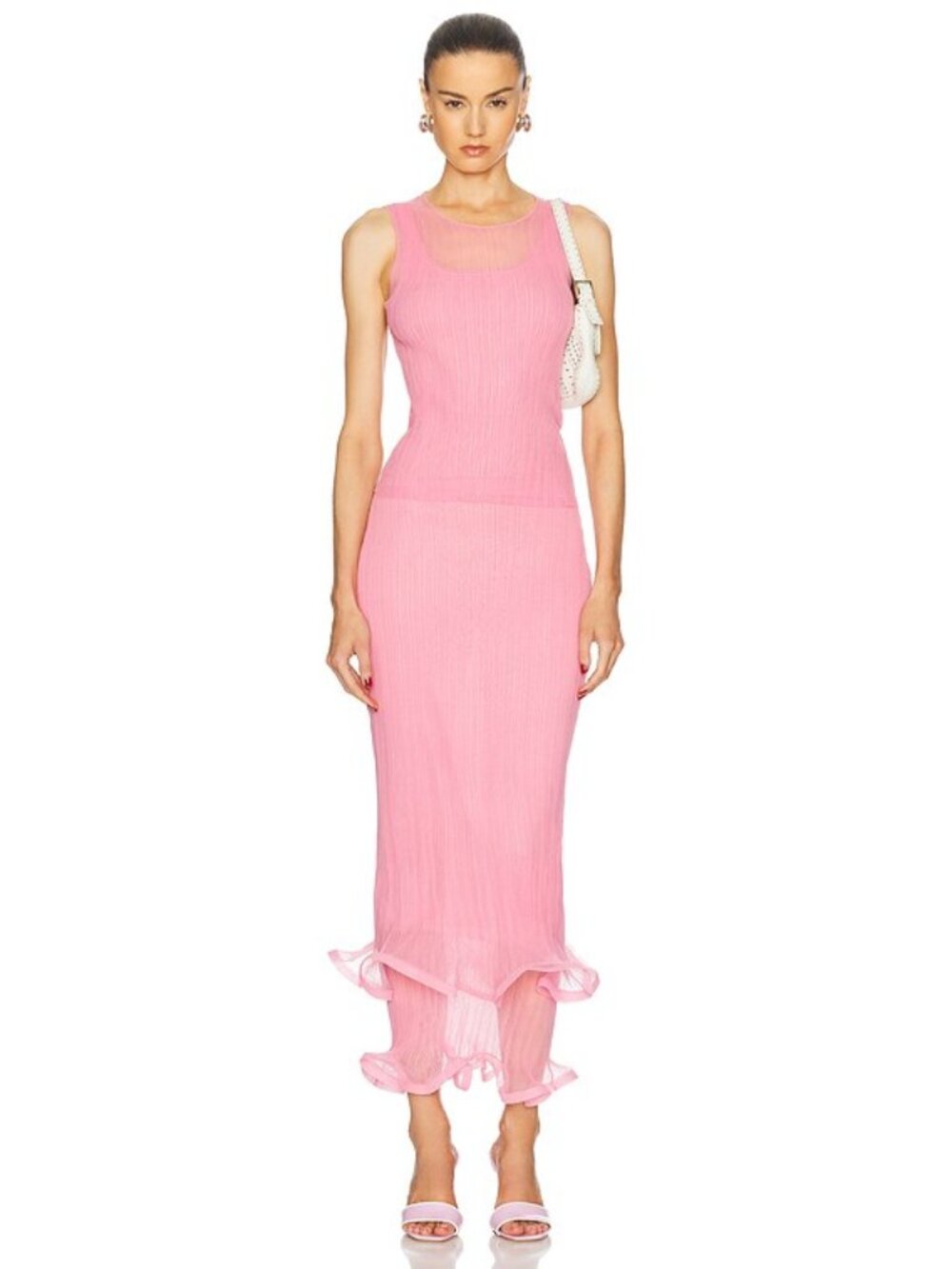 SIMKHAI Oakley Tank & Kelso Skirt Set Candy Pink S/M